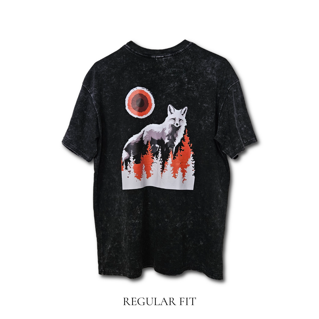 Playera colección Fox N Rock - "Black Fox"