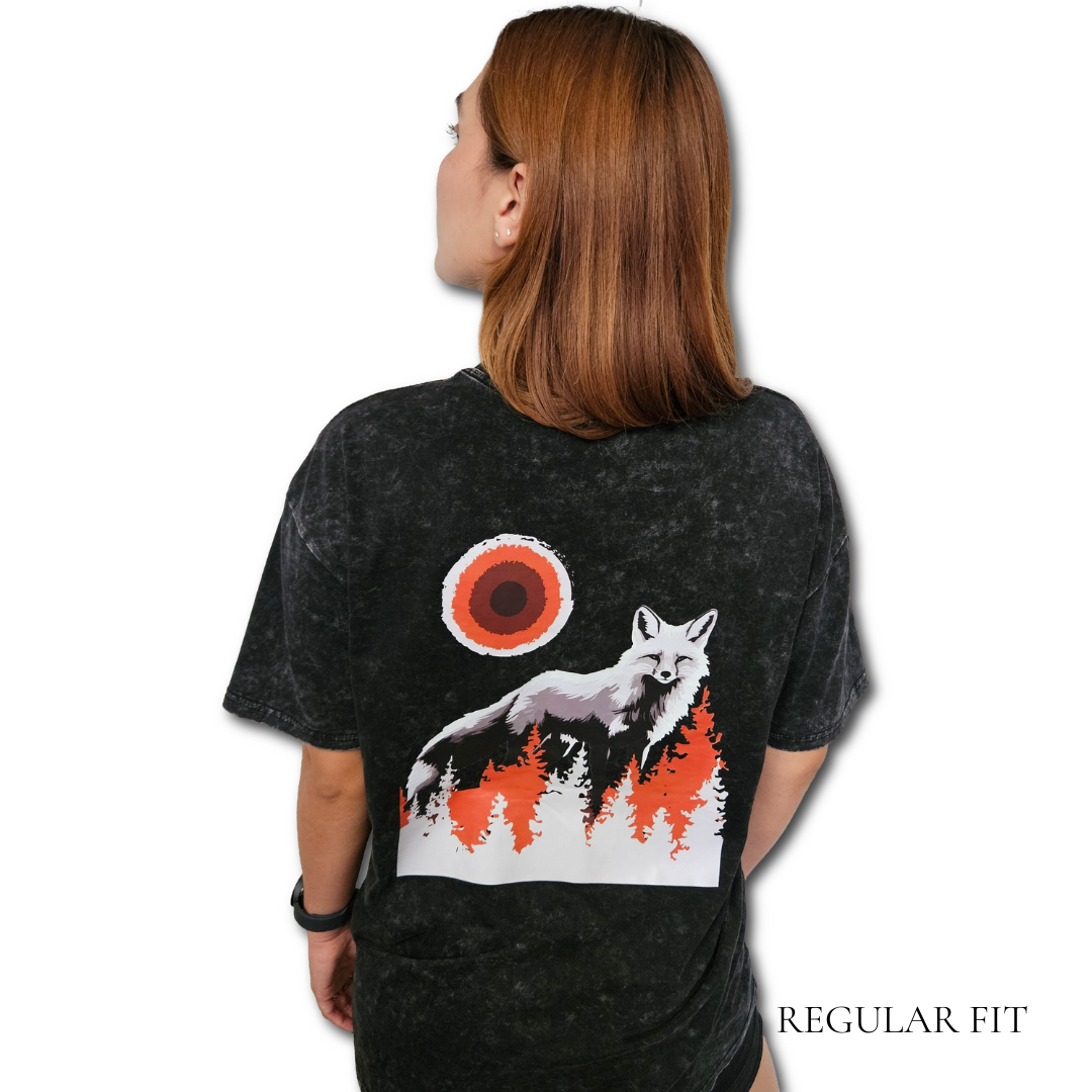 Playera colección Fox N Rock - "Black Fox"