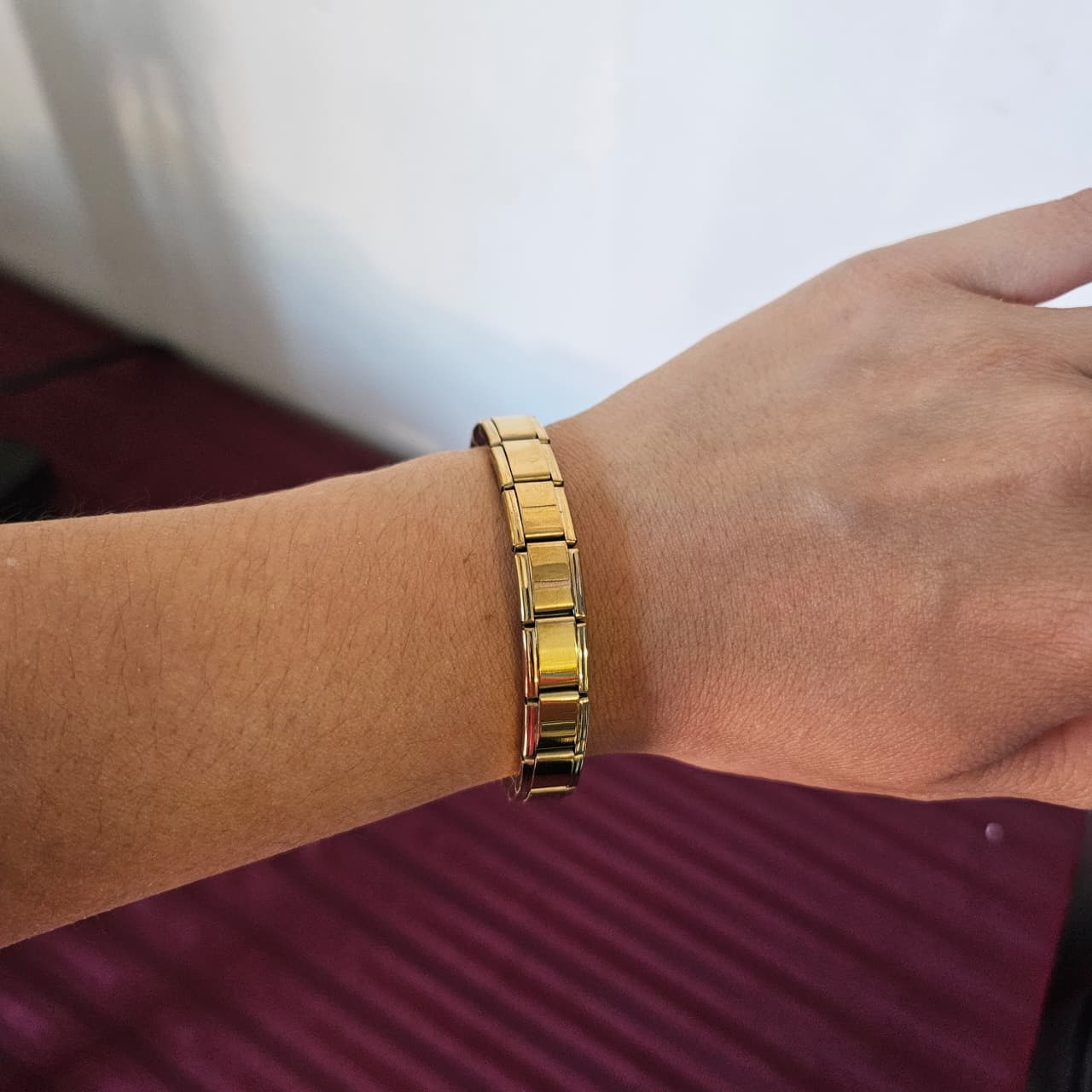 Pulsera italiana color dorado