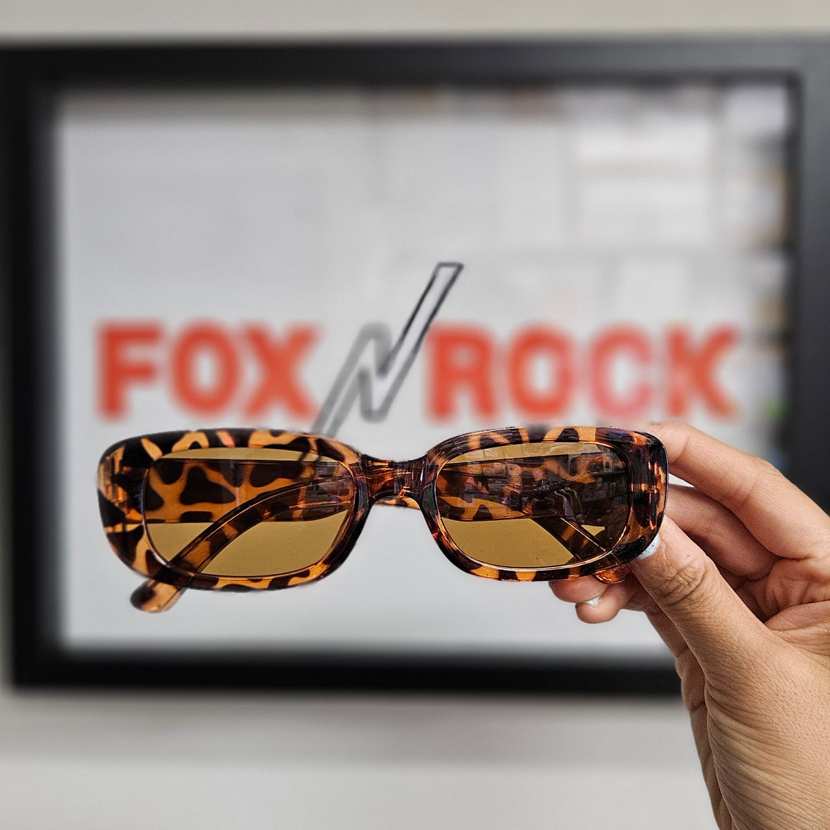 Lentes de sol estilo Vintage leopardo