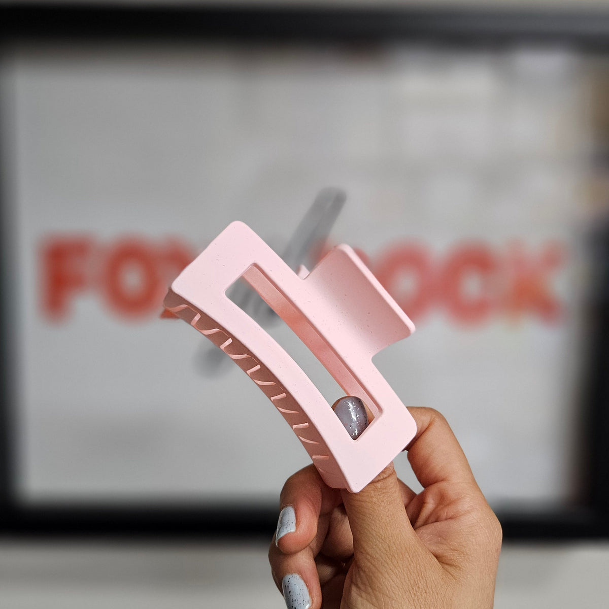 Pinza para cabello color Rosa pastel