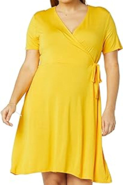 Vestido para mujer color amarillo talla XS - Amazon Essentials (Nuevo)